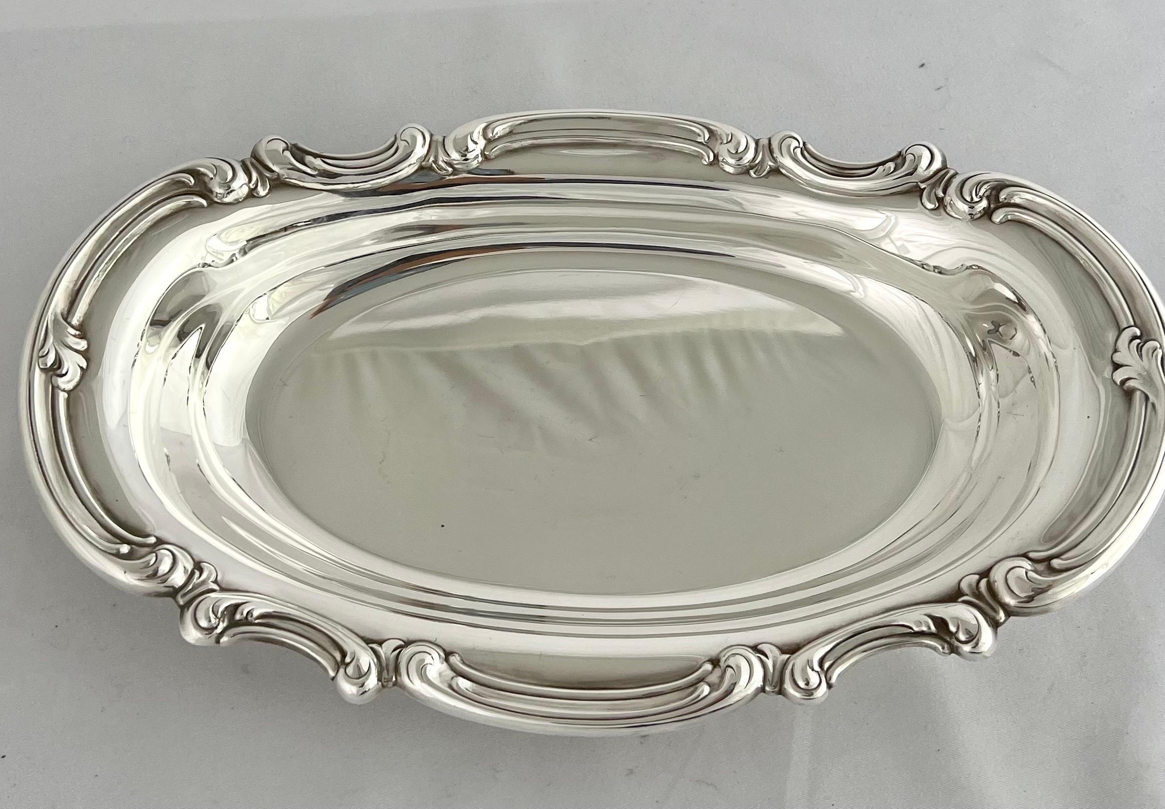 Silver Plate Pour Le Bain-American Gorham Silver Dish For Sale