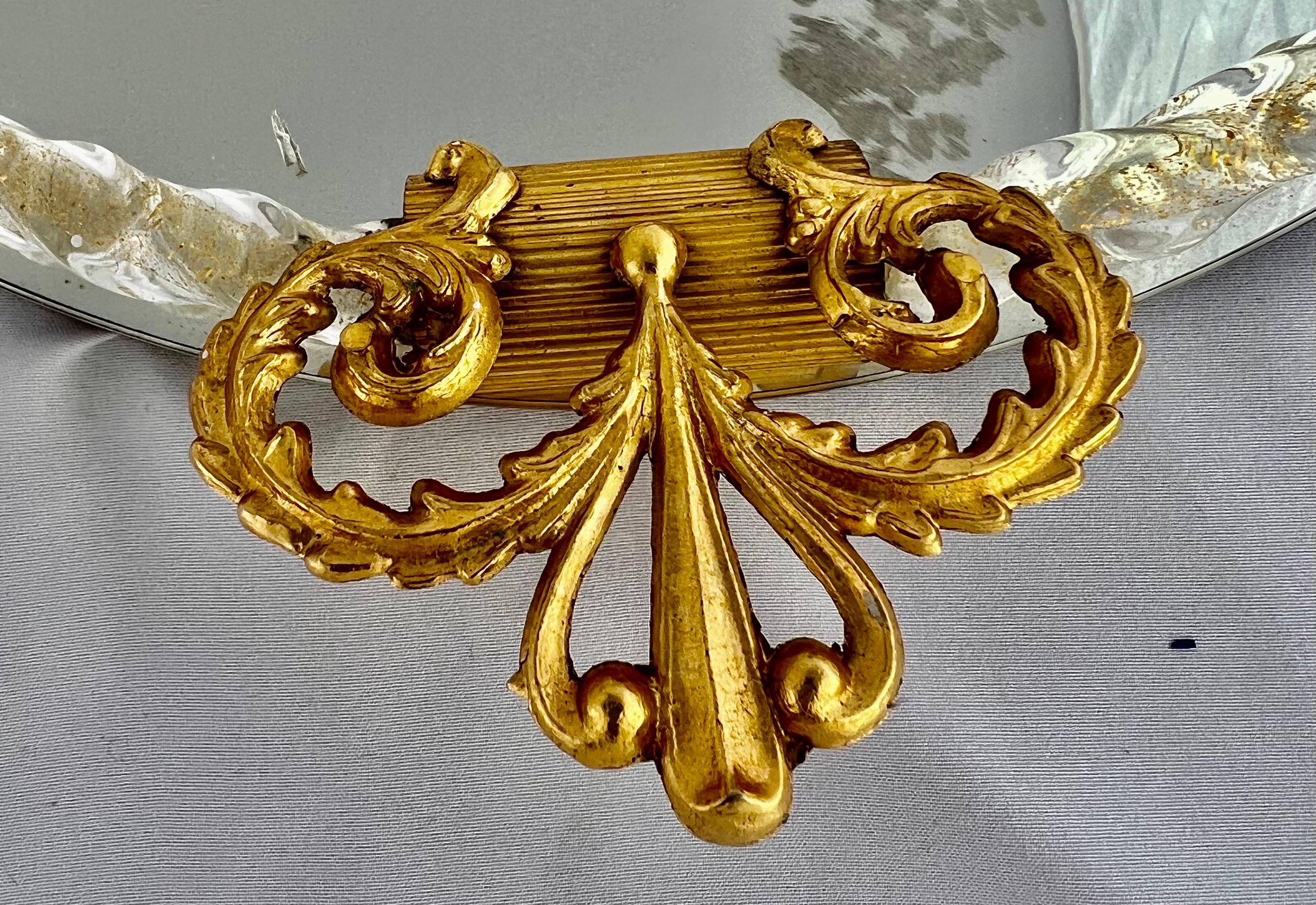 Pour Le Bain-Murano Bandeja veneciana con espejo grabado en venta 1