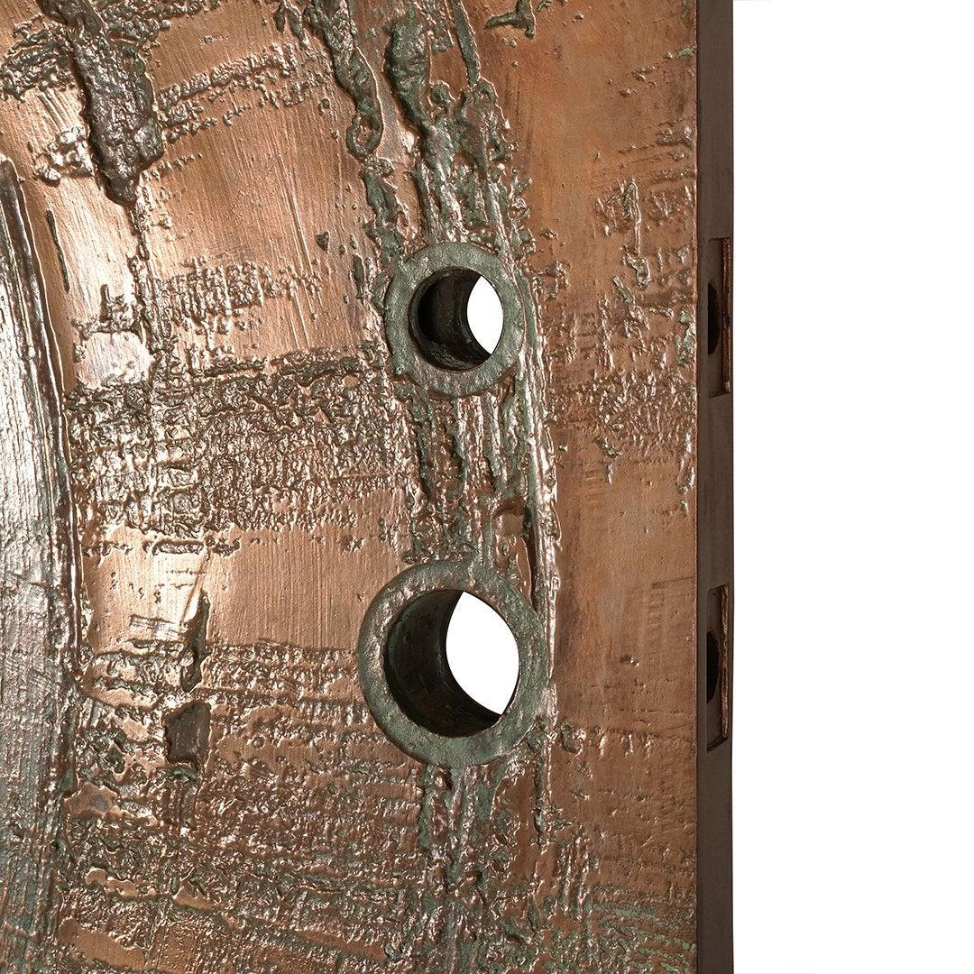 American Poured Bronze 'Sunburst' Door by Sherill Broudy for Forms and Surfaces