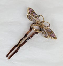 Poured Glass Dragonfly, Maison Gripoix for Alexandre Zouari