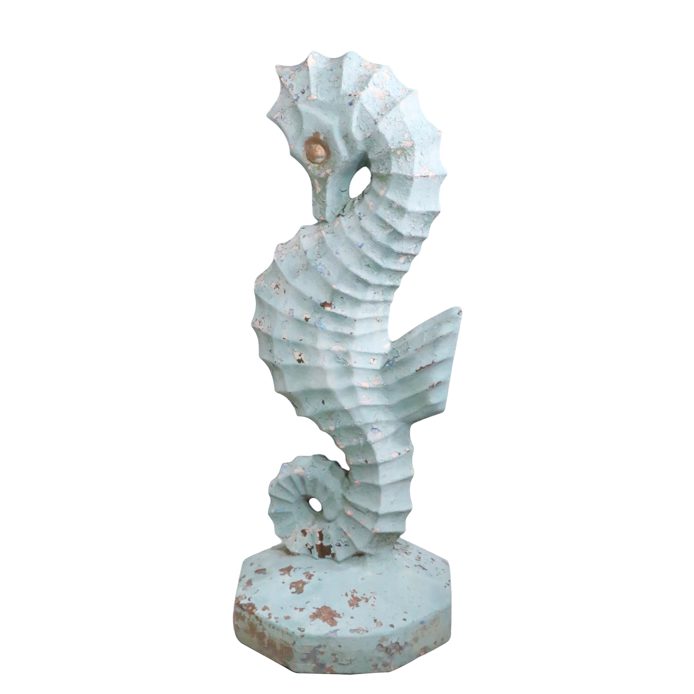 Poured Stone Cement Seahorse c. 1950/60’s For Sale