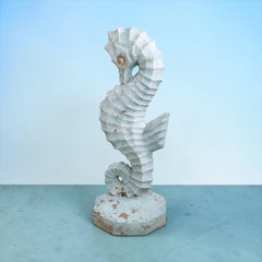 Poured Stone Cement Seahorse c. 1950/60’s