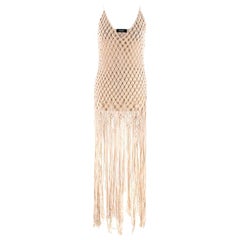  Poustovit Sand Crochet Dress - Size S 