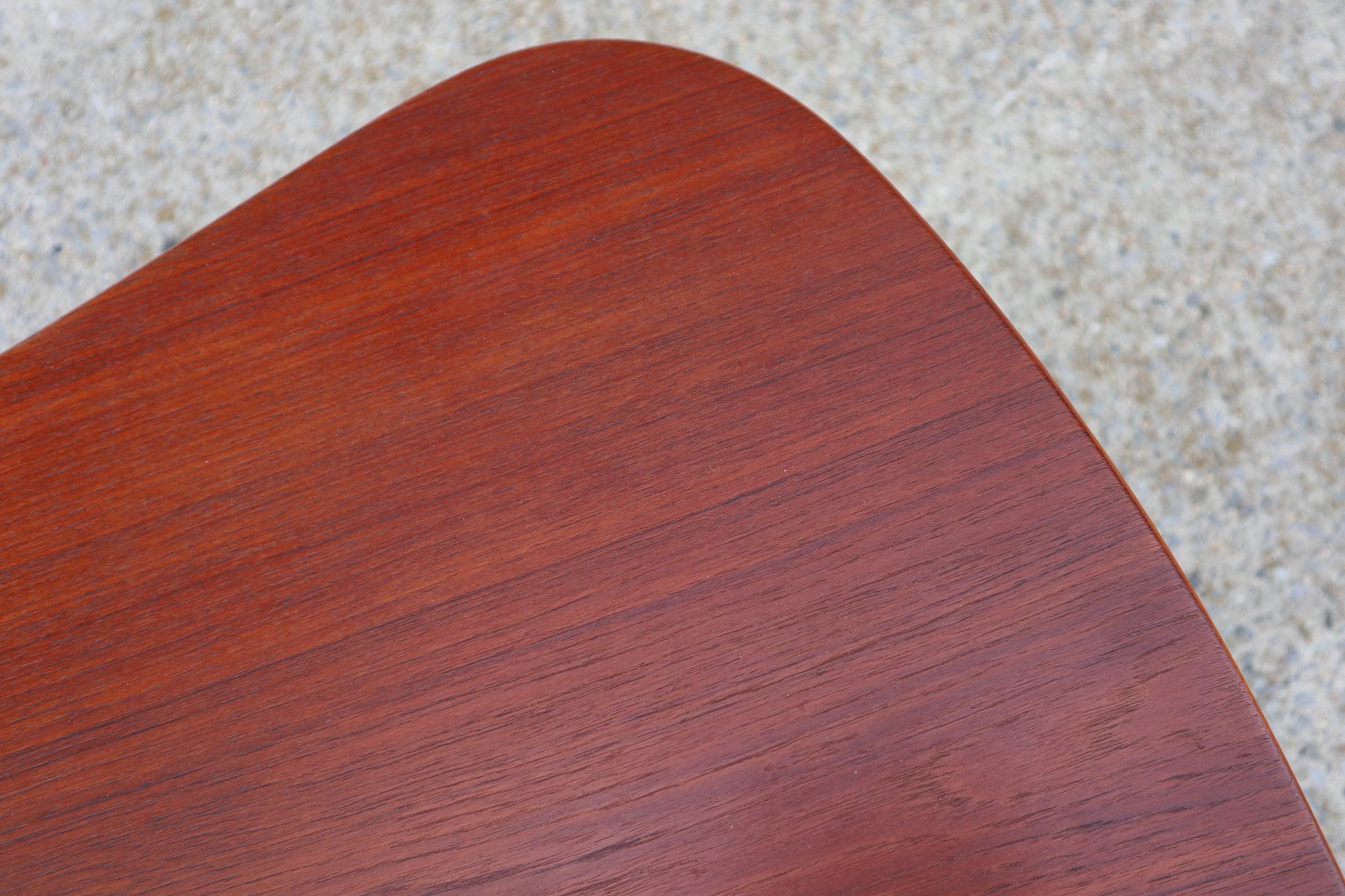 20th Century Povl Dinesen Danish Biomorphic Side Table in Teak