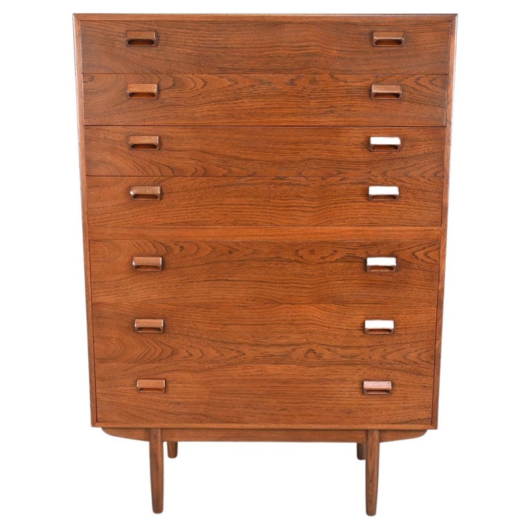 Povl Dinesen Danish Modern Teak Highboy Dresser For Sale at 1stDibs
