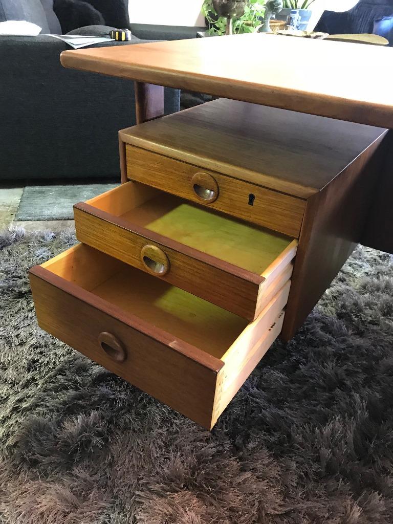 Mid-20th Century Povl Dinesen Mid-Century Teak Desk and Chair by Danish Designer Kai Kristiansen