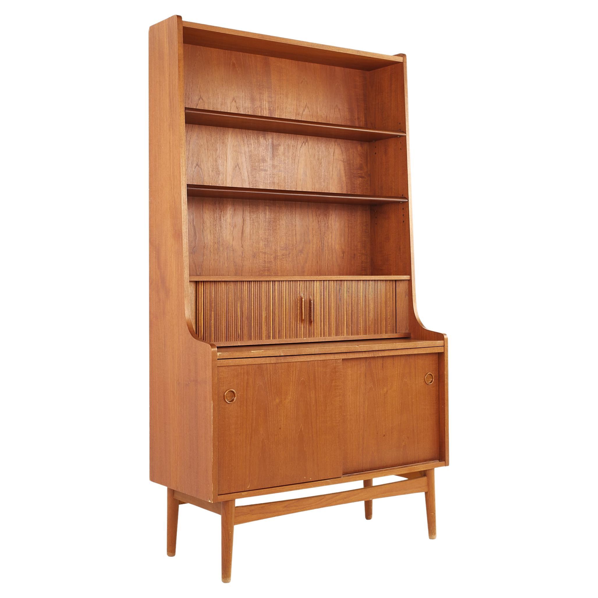 MidCentury Drop Front Desk or Bookshelf For Sale at 1stDibs