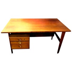 Povl Dinesen Mid-Century Teak Desk and Chair by Danish Designer Kai Kristiansen