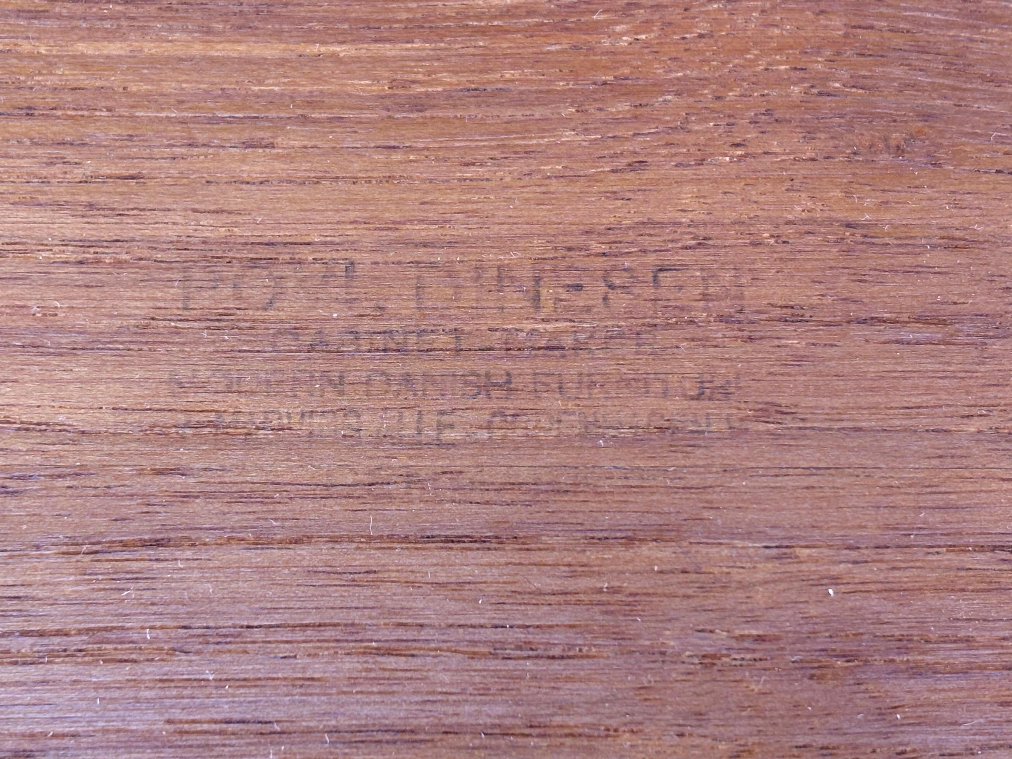 Povl Dinesen Pair Solid Teak Two Tier End Tables In Good Condition For Sale In Philadelphia, PA