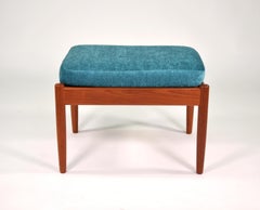 Povl Dinesen Teak Ottoman, Denmark, 1960s