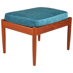 Povl Dinesen Teak Ottoman, Denmark, 1960s