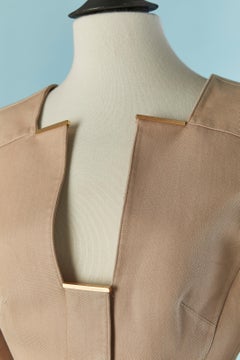 Powder beige cotton jacket THIERRY MUGLER COUTURE