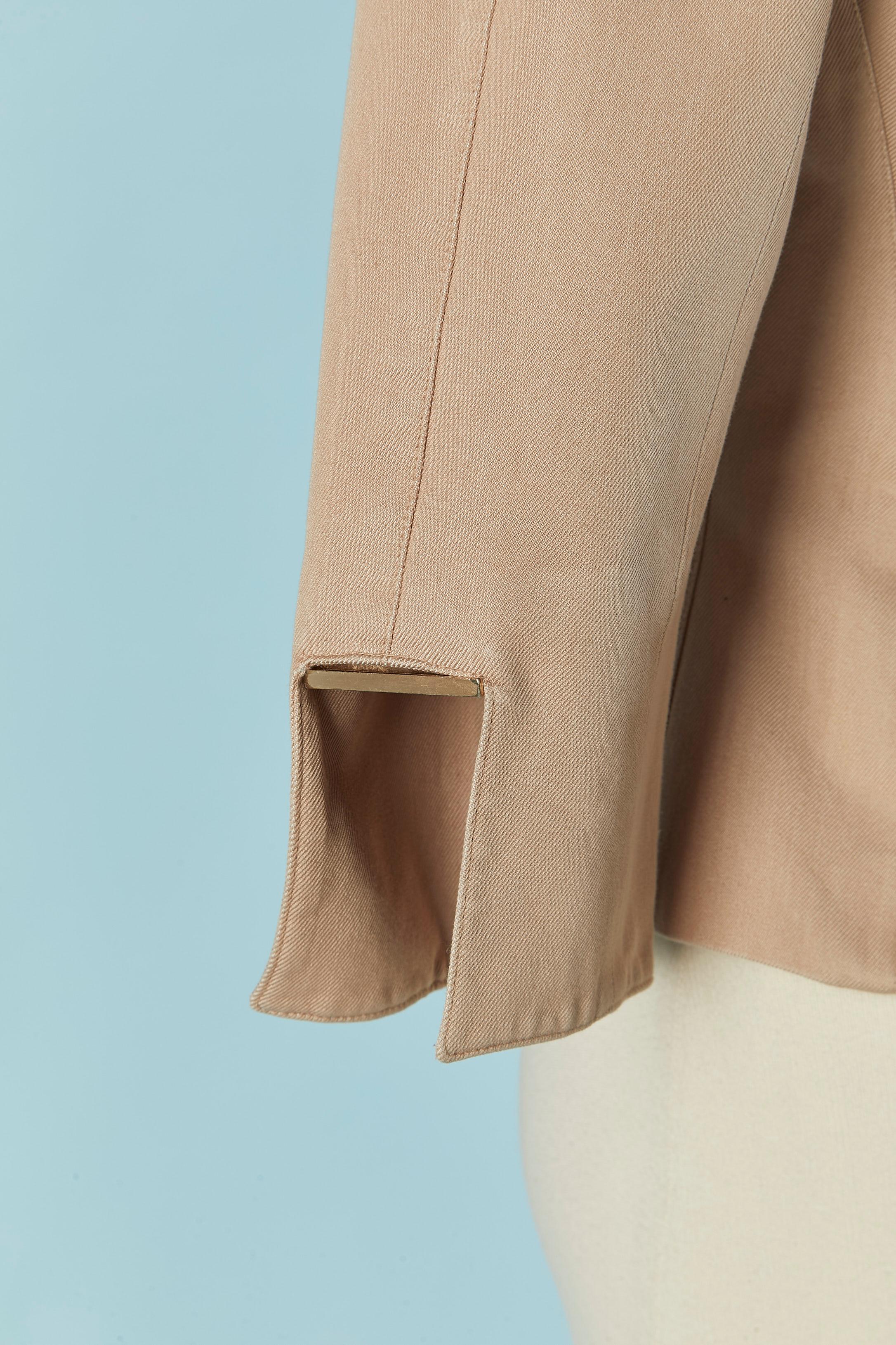 Beige Giacca in cotone beige cipria Thierry Mugler Couture in vendita