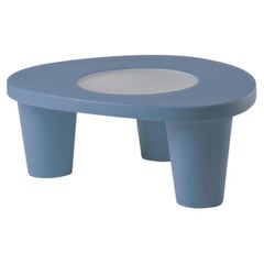 Powderblauer niedriger Lita-Couchtisch von Paola Navone