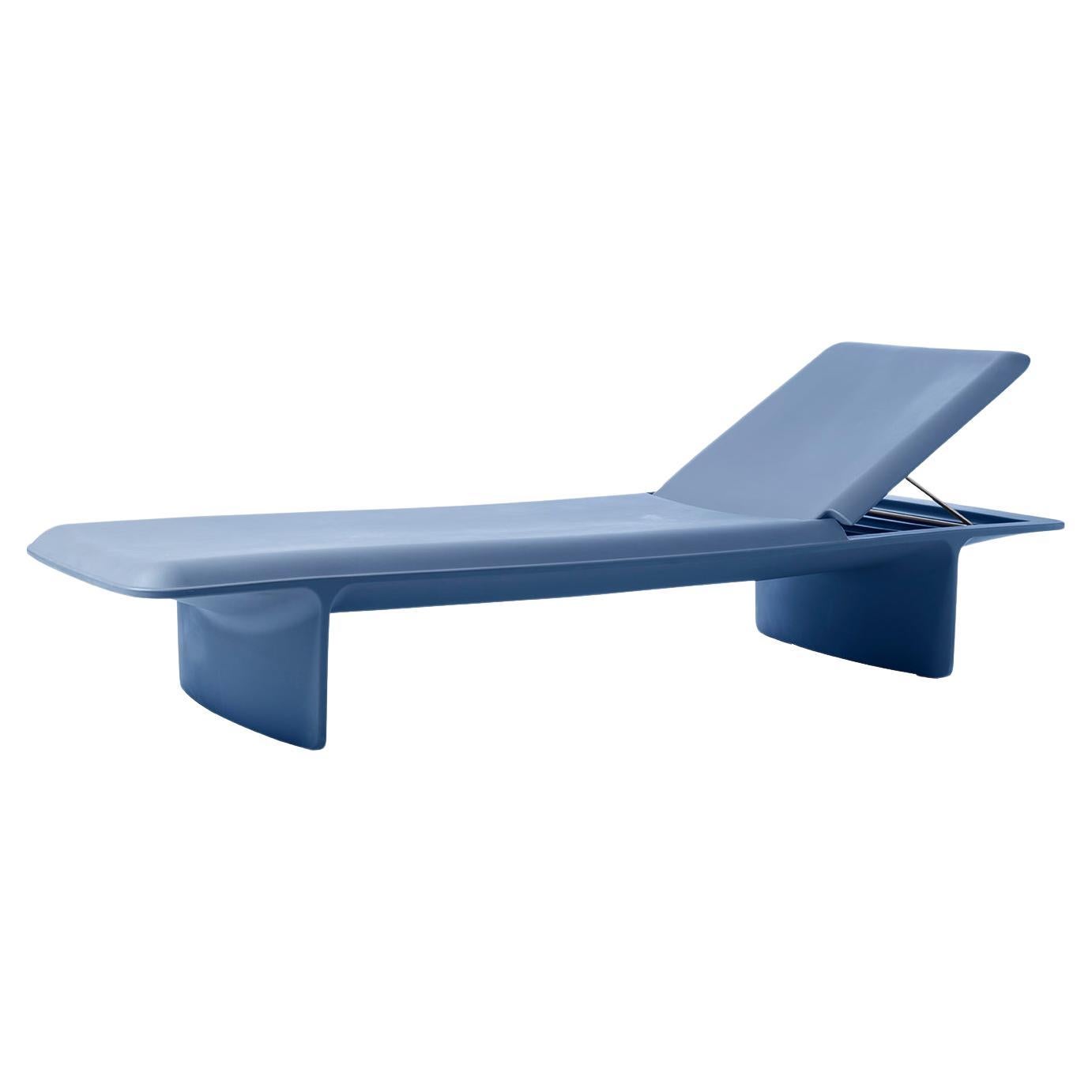 Powder Blue Ponente Sun Lounger by Martinelli Venezia Studio For Sale