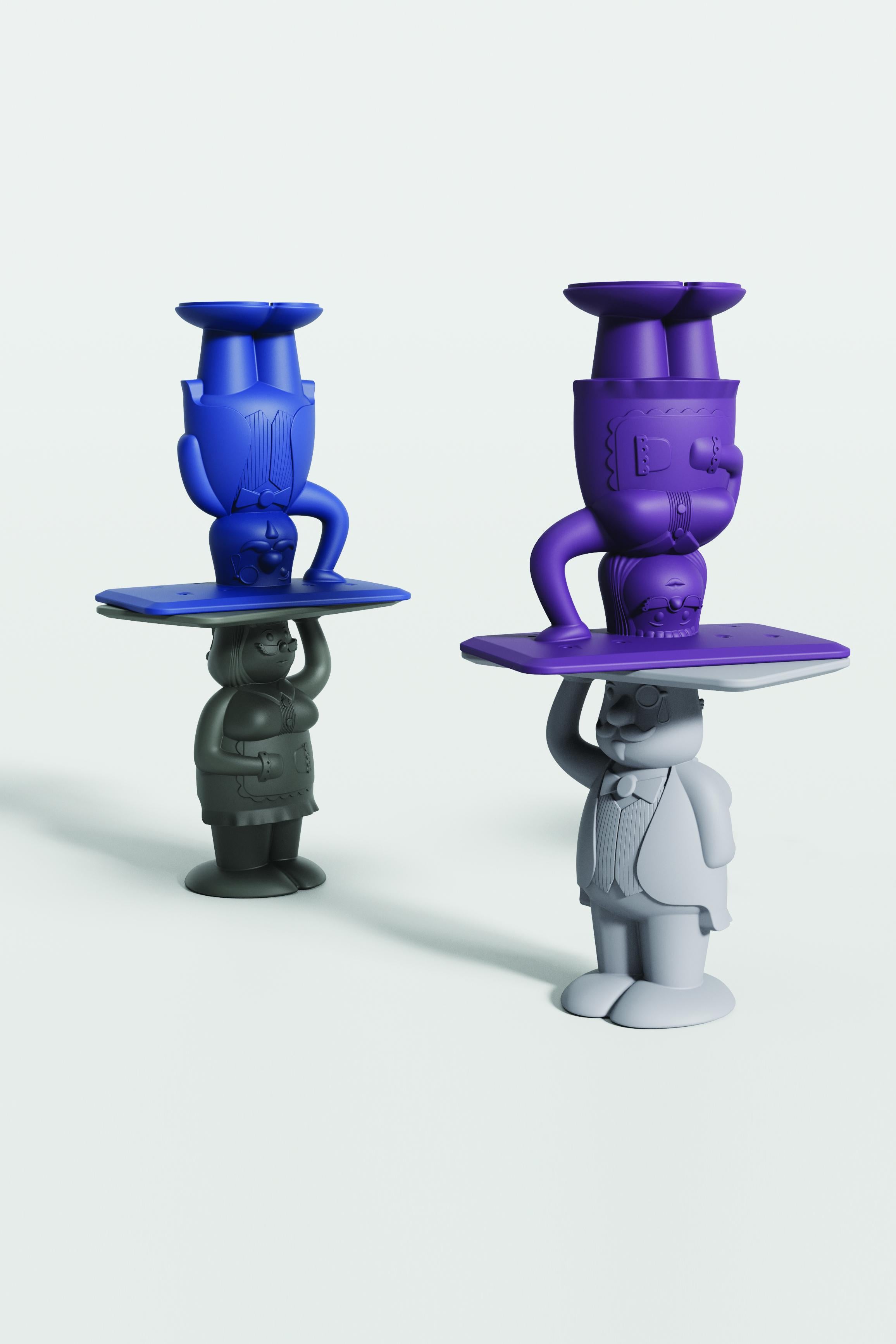 Powder Blue Together Beistelltisch von Favaretto& Partners (21. Jahrhundert und zeitgenössisch) im Angebot