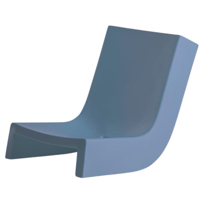 Poltrona a dondolo Twist blu polvere di Prospero Rasulo