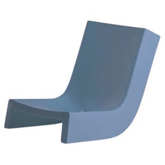 Powder Blue Twist Rocking Low Chair by Prospero Rasulo