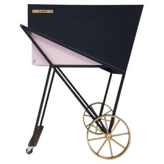 Pulverbeschichteter, glasierter Stahlwagen von Studio Caramel