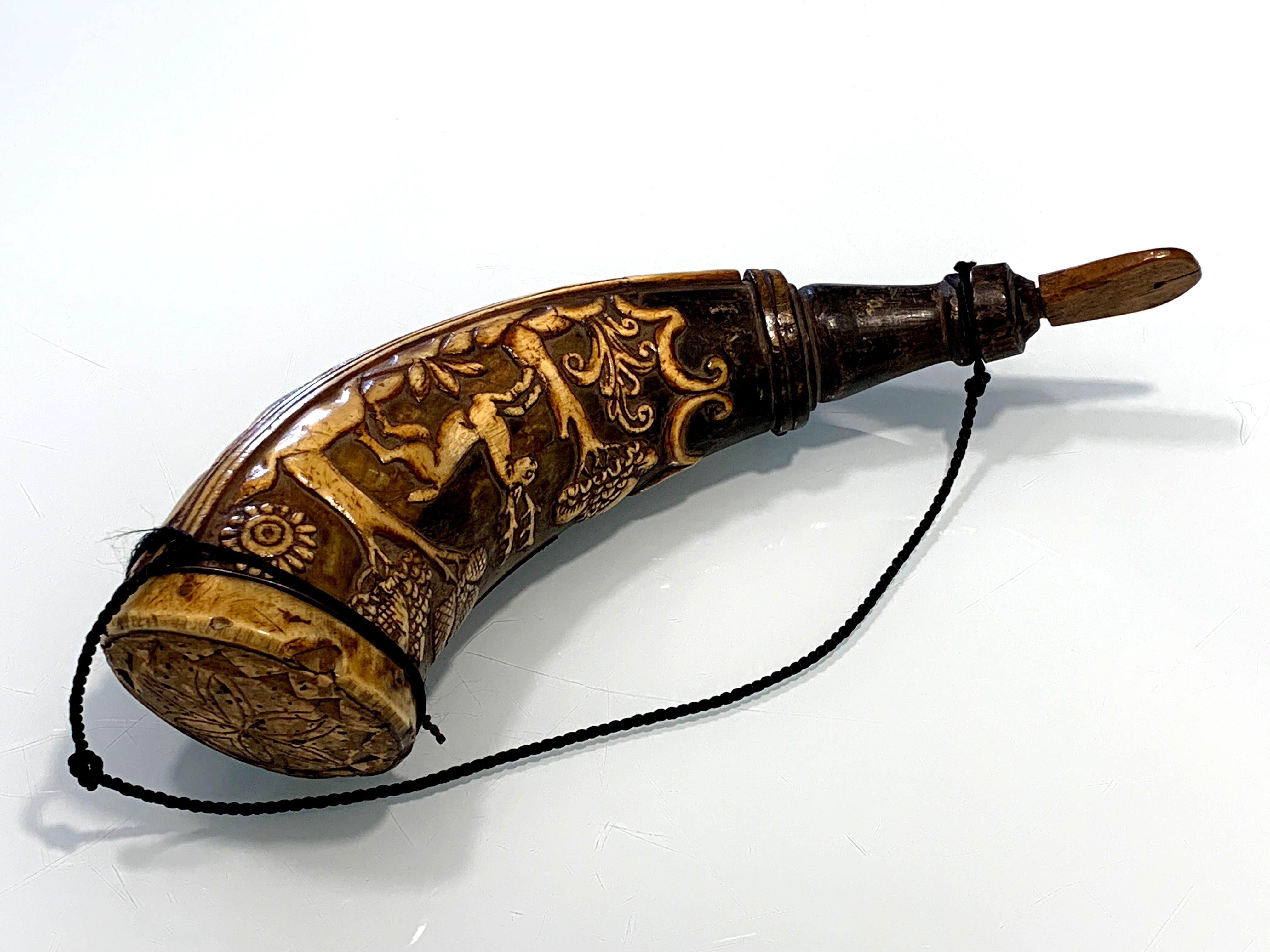 18th Century and Earlier Powder Horn, 18th Century
