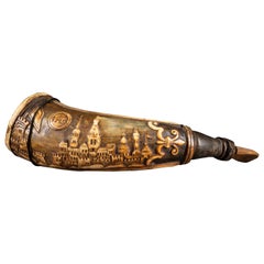 Antique Powder Horn, 18th Century