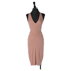 Powder pink jersey sleeveless dress ALEXANDRE VAUTHIER COUTURE