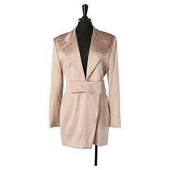 Powder pink mini satin cocktail dress ALEXANDRE VAUTHIER