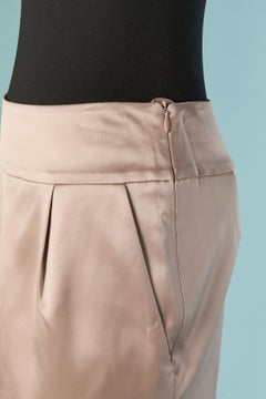 Powder pink satin mini skirt ALEXANDRE VAUTHIER