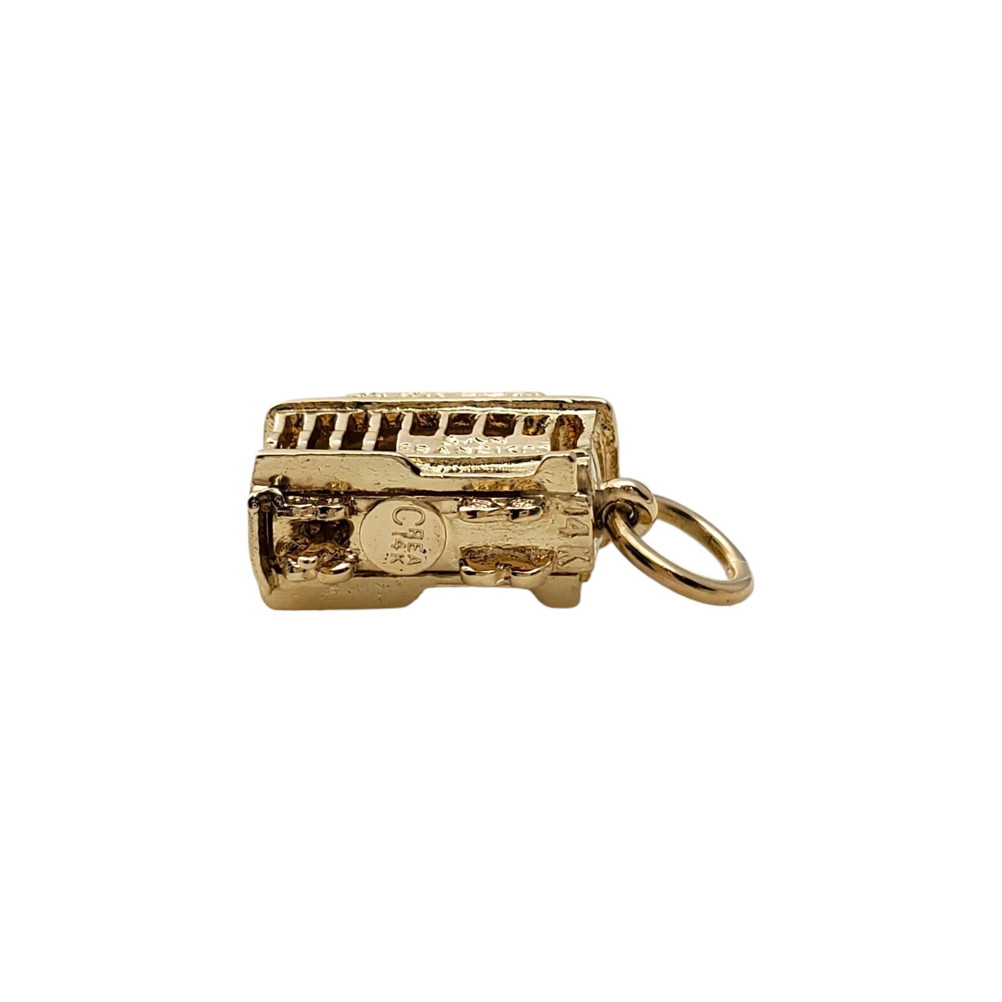 Women's Powell-Mason 14K Yellow Gold Trolley Charm #16595 For Sale