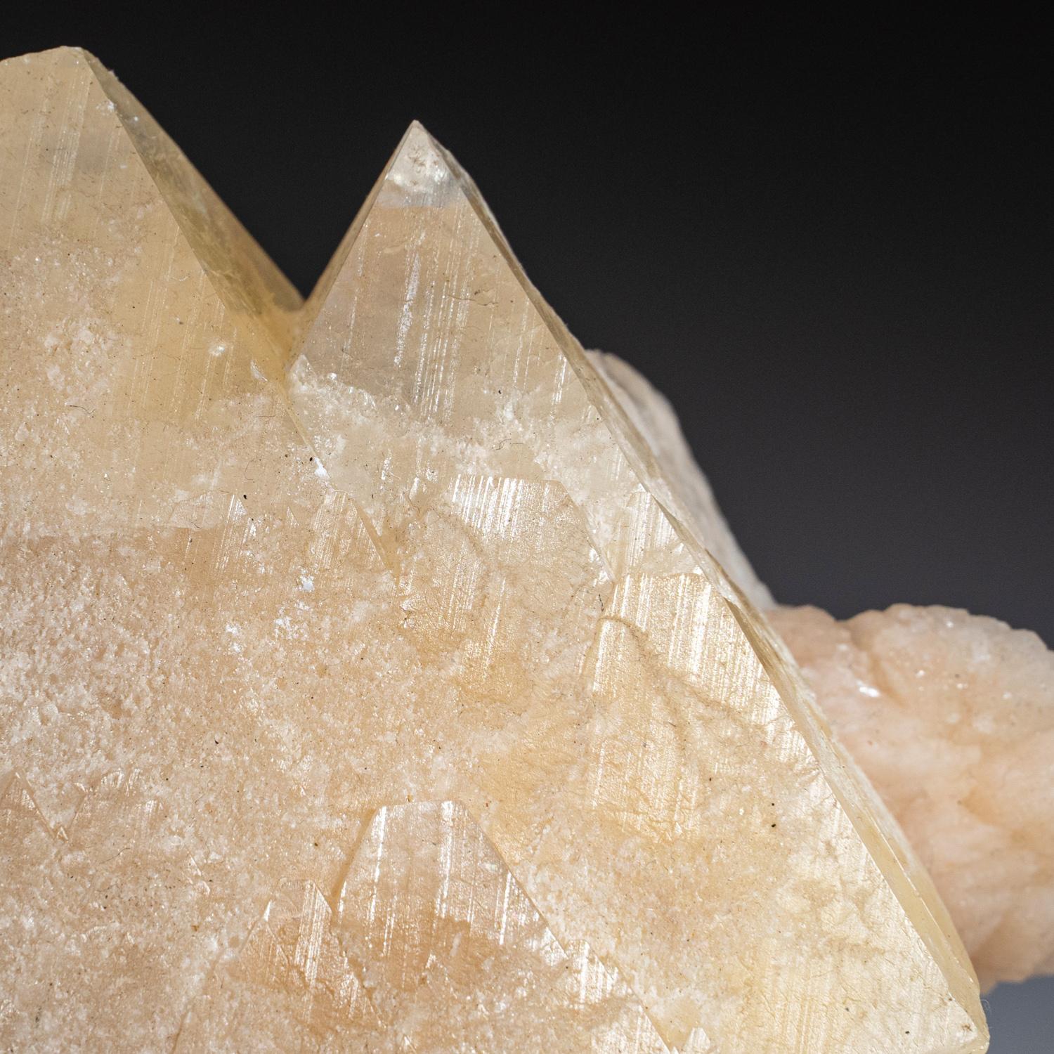 18th Century and Earlier Powellite Mineral Crystal on Stilbite From India For Sale