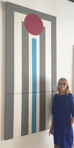 Painting "Power" 2016 Acrylic on Canvas by Cecilia Setterdahl Modern Geometric