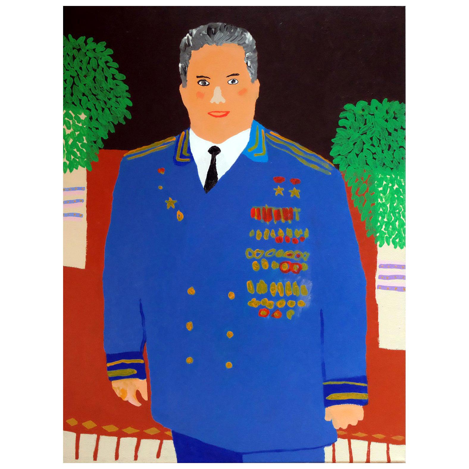 'Power Dressing' Portrait Painting by Alan Fears Pop Art