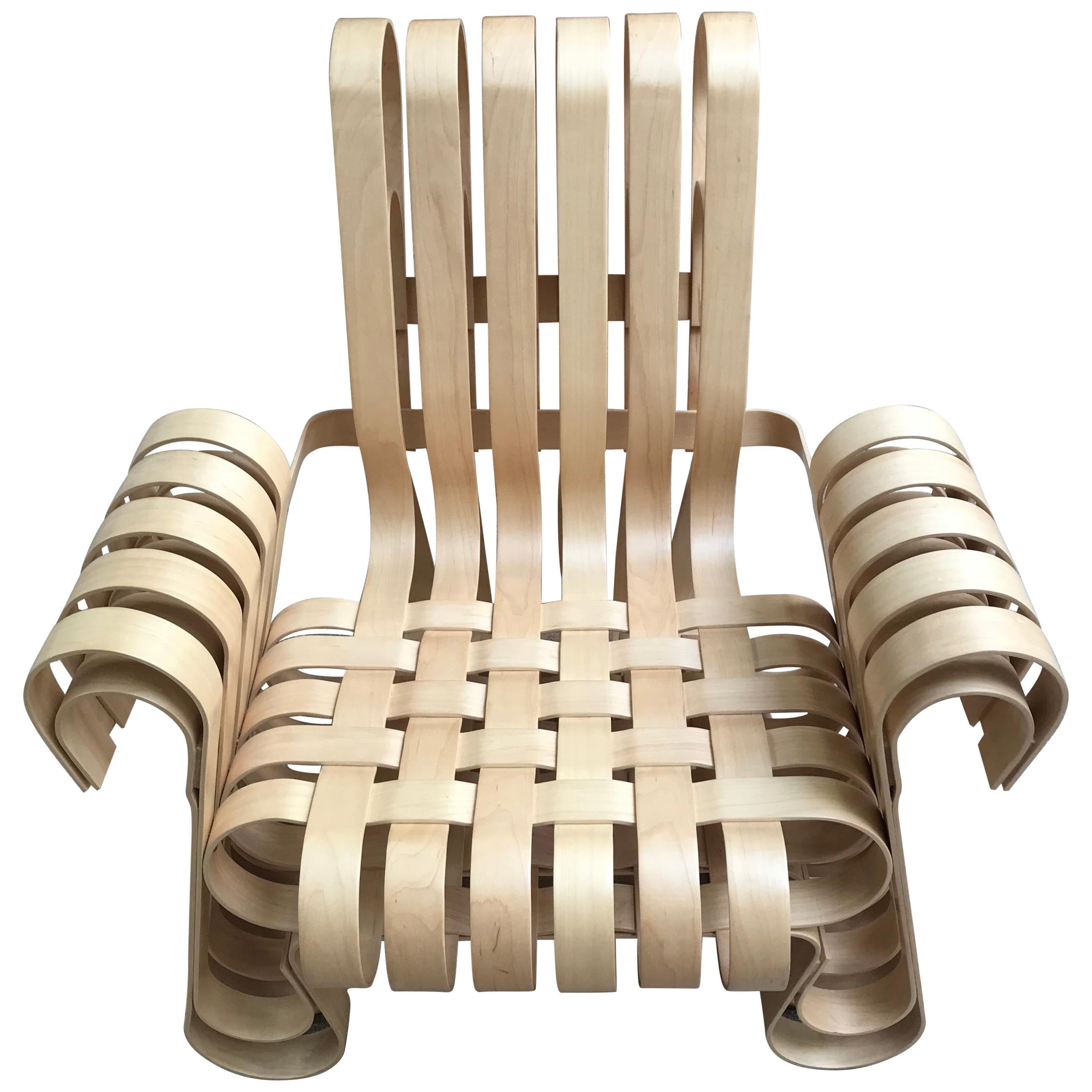 "Power Play" Armchair by Franck Gehry, 1990