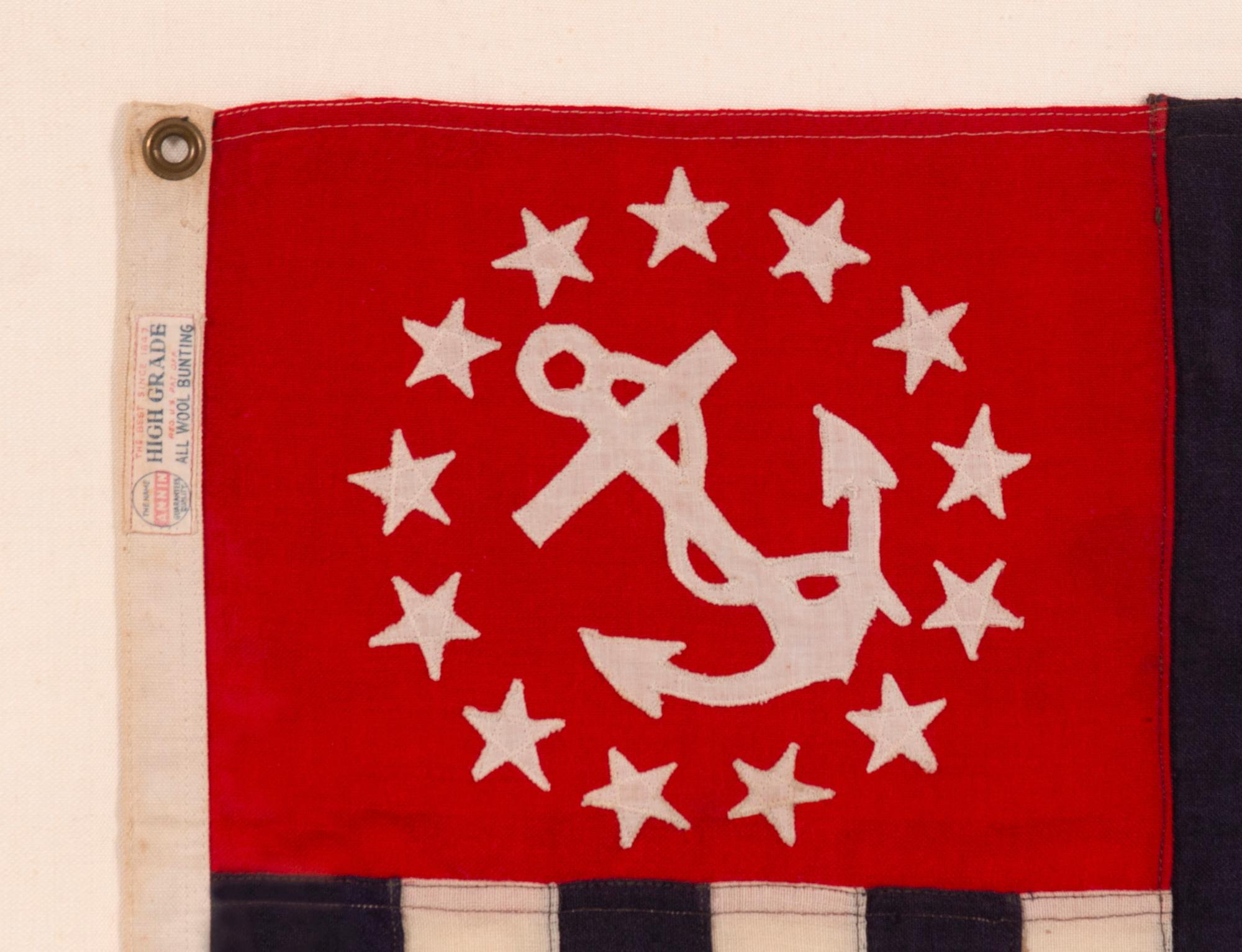 Américain Enseigne des Power Squadrons Fabriquée par Annin à New York ou dans le New Jersey, vers 1914-1945 en vente