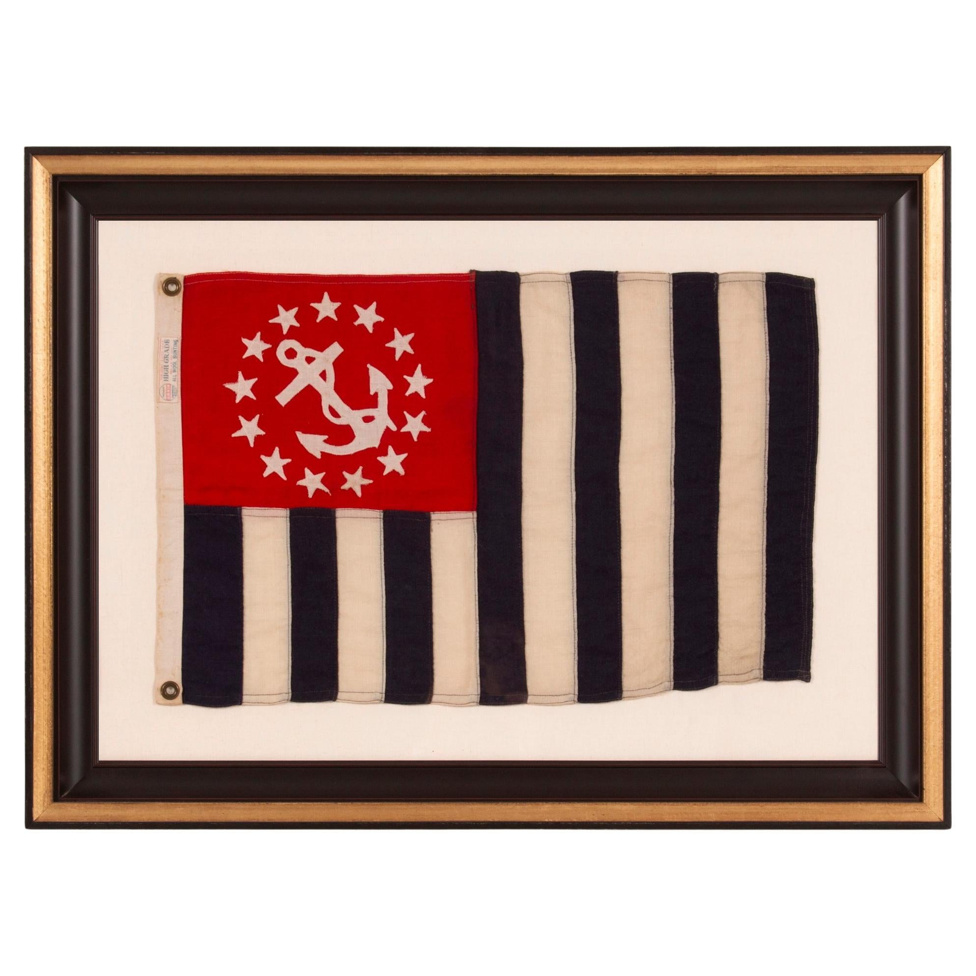 Power Squadrons Ensign Made by Annin in New York, or New Jersey, ca 1914-1945