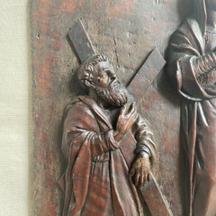 Powerful 18th Century Bas Relief Baroque Religious Plaque