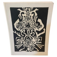Powerful Black and White Painting on Paper by Thomas George