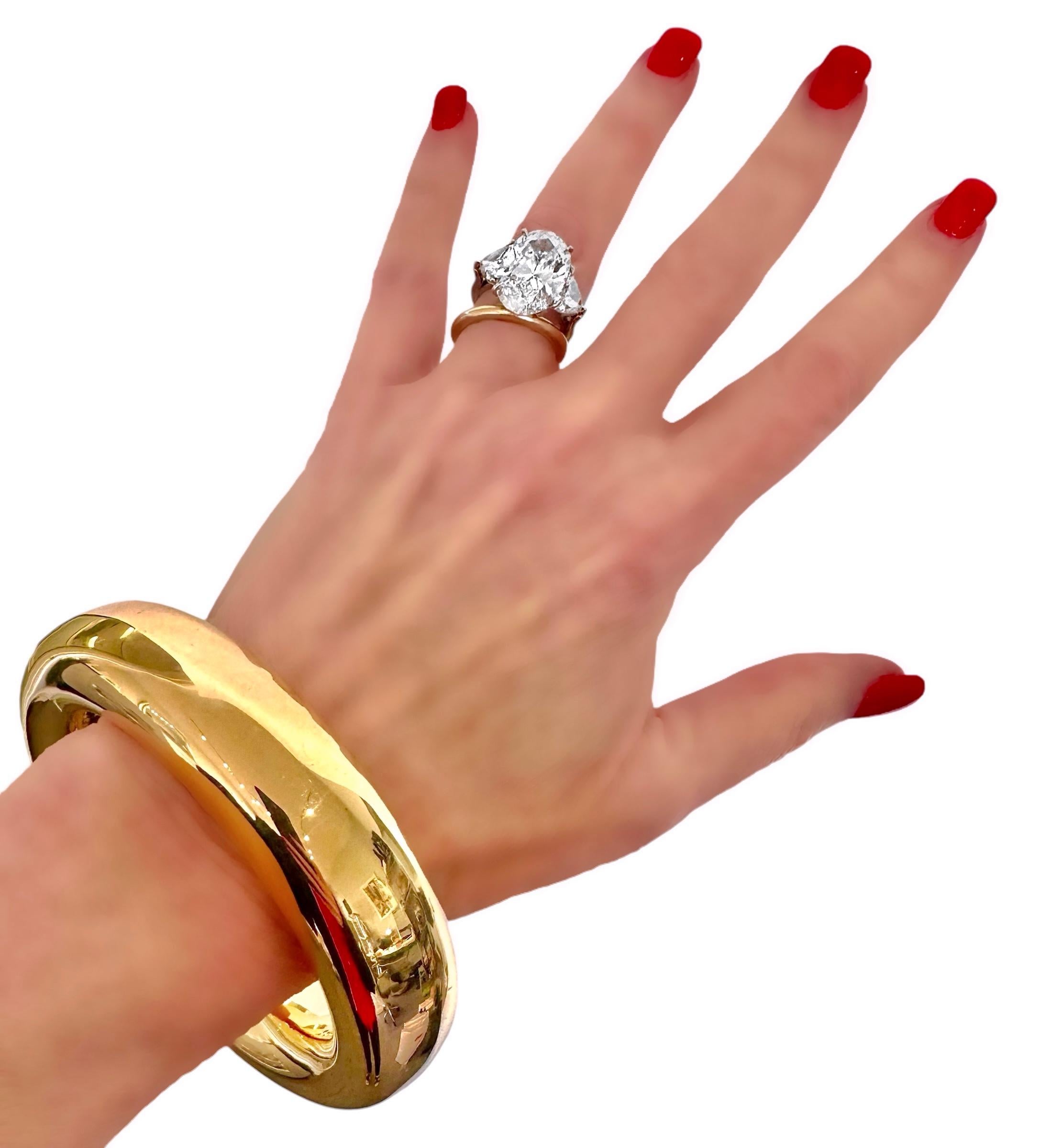 Powerful Tiffany & Co./ Elsa Peretti 18k High Polish Doughnut Bangle Bracelet 5