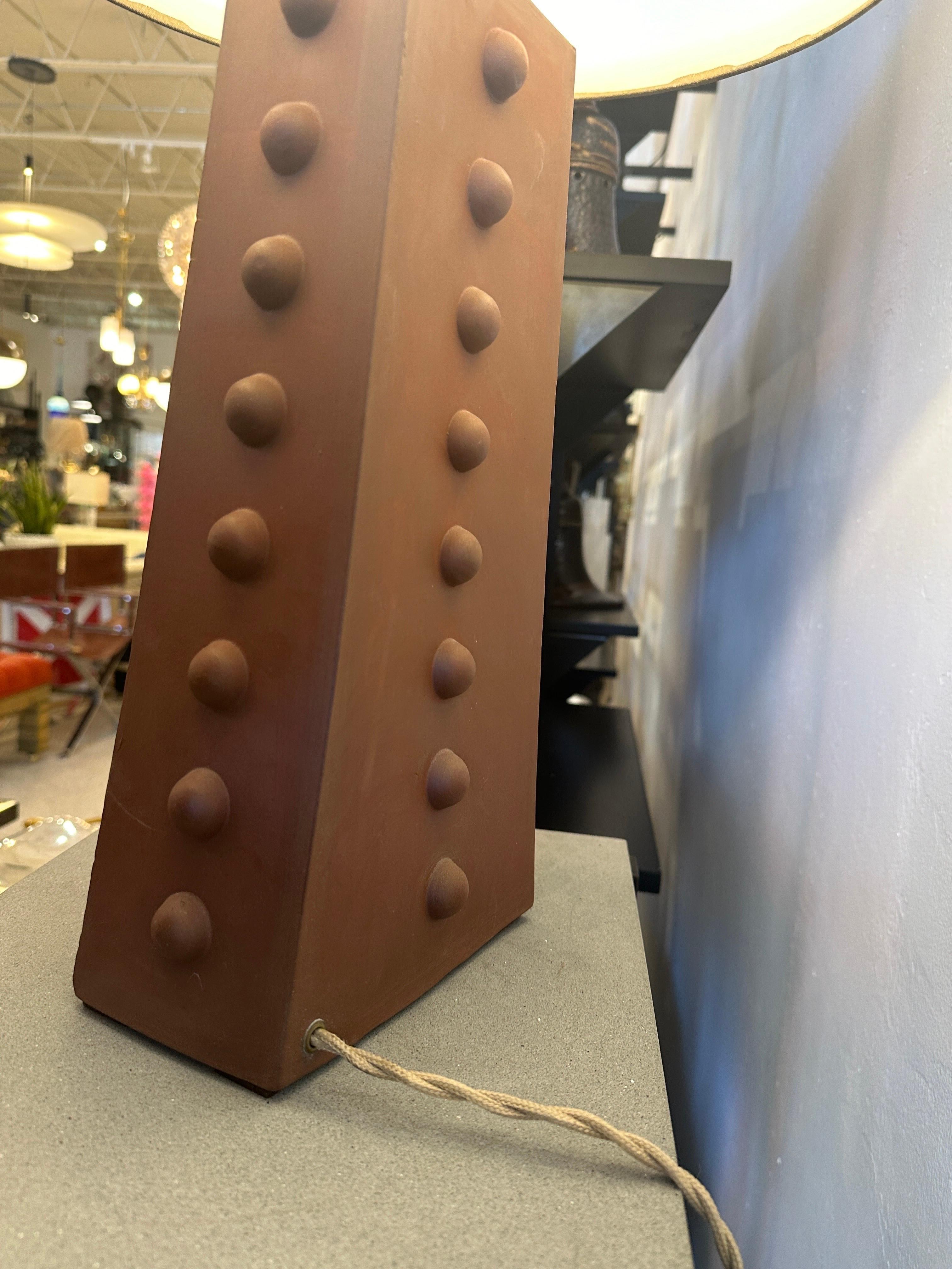 Pox Design Natural Terra Cotta Table Lamp 4