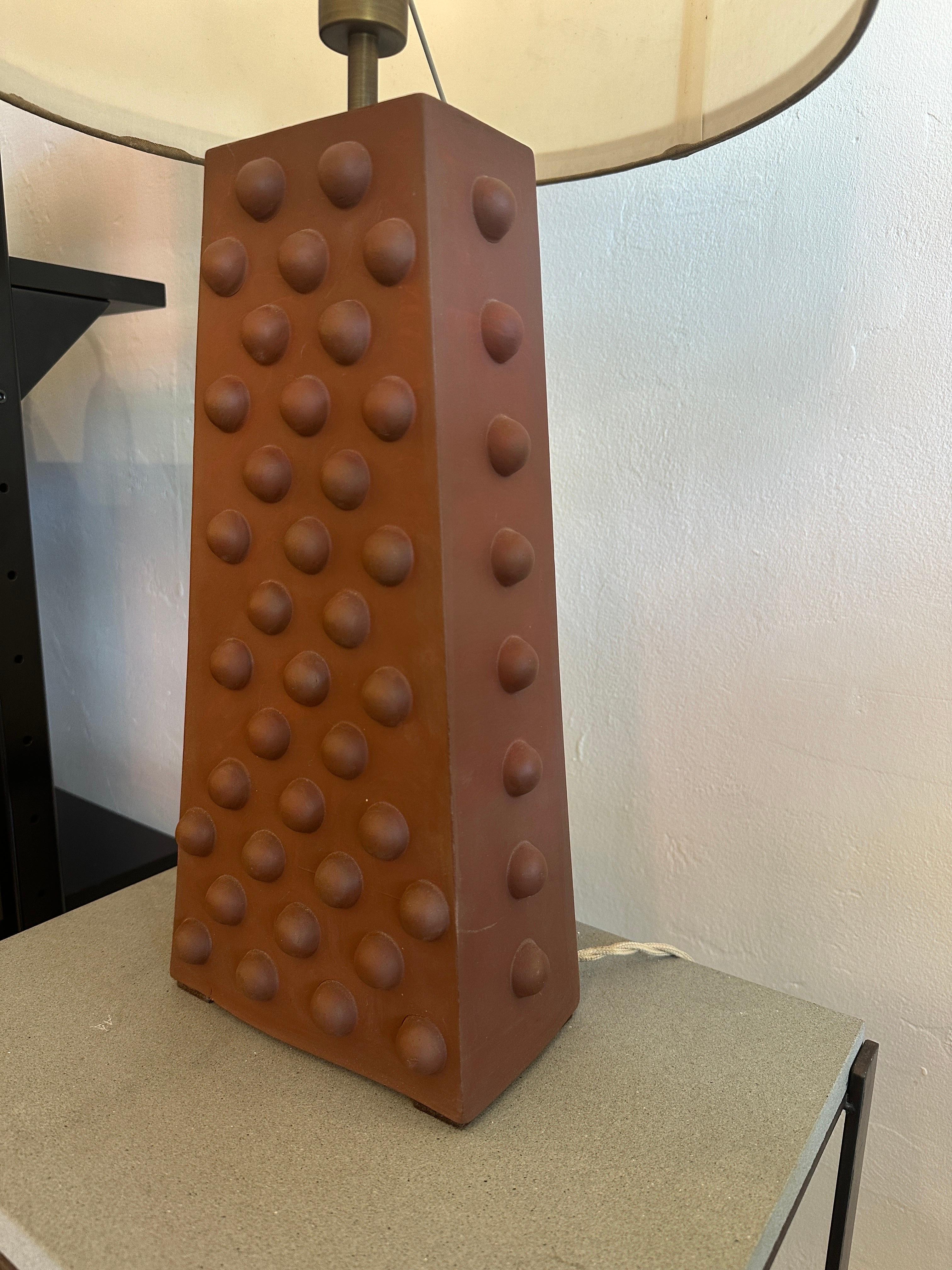 Pox Design Natural Terra Cotta Table Lamp 6