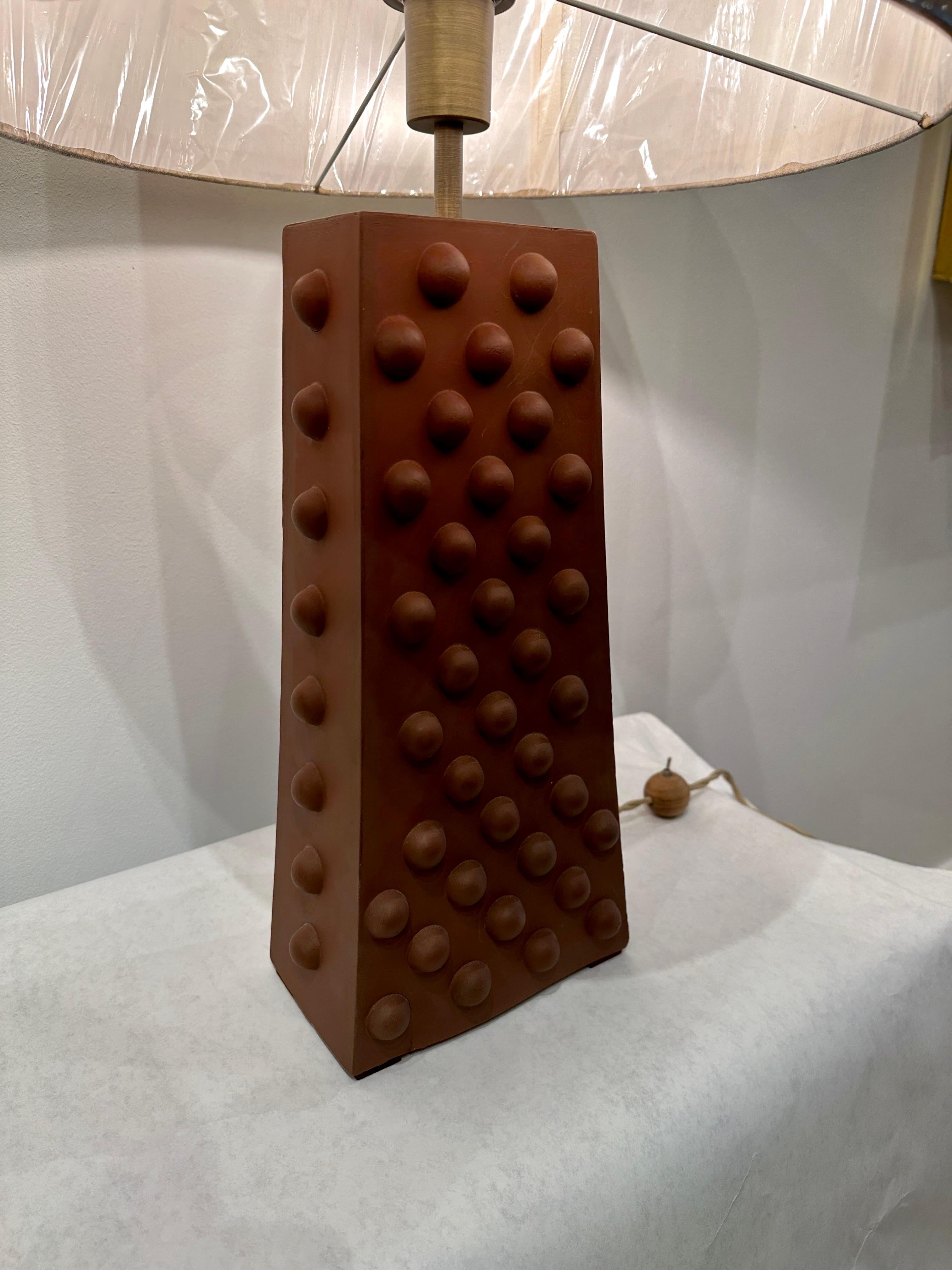 Pox Design Natural Terra Cotta Table Lamp 1