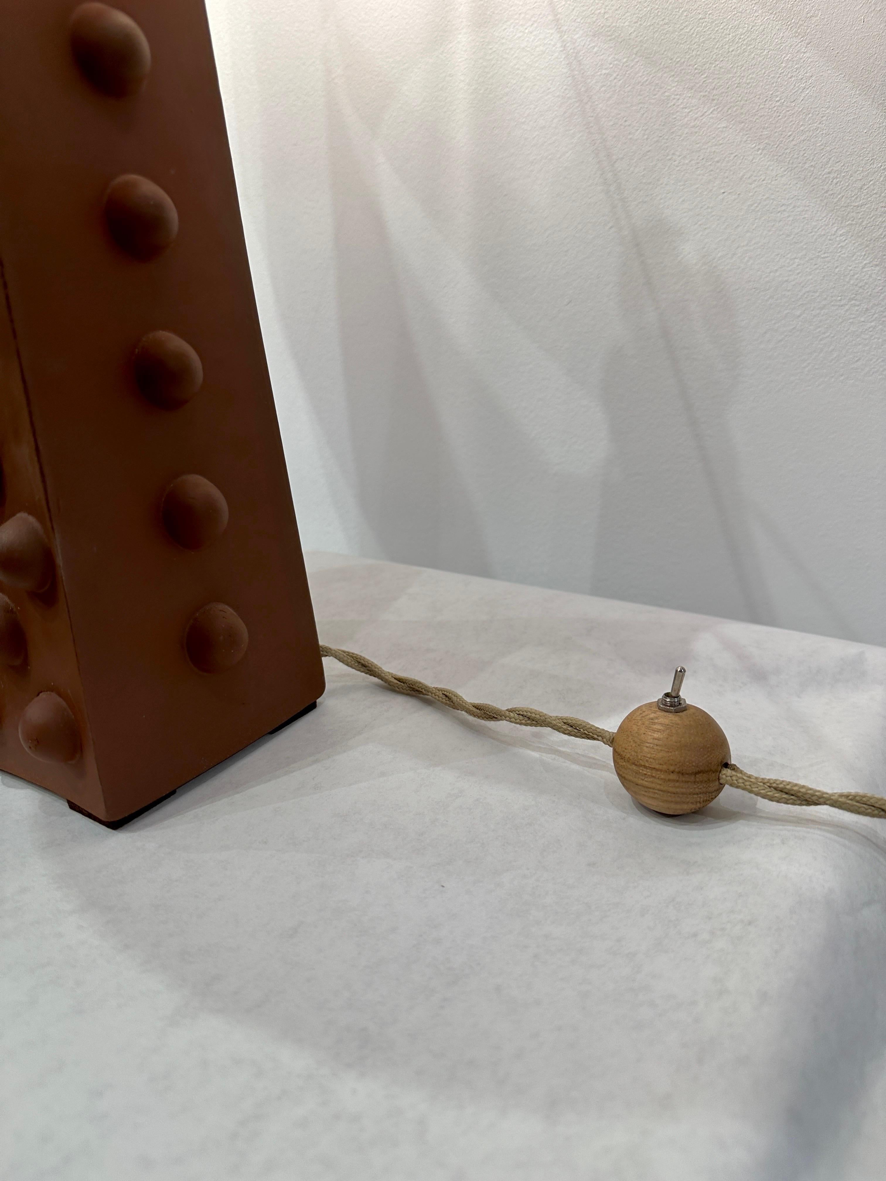 Pox Design Natural Terra Cotta Table Lamp 2