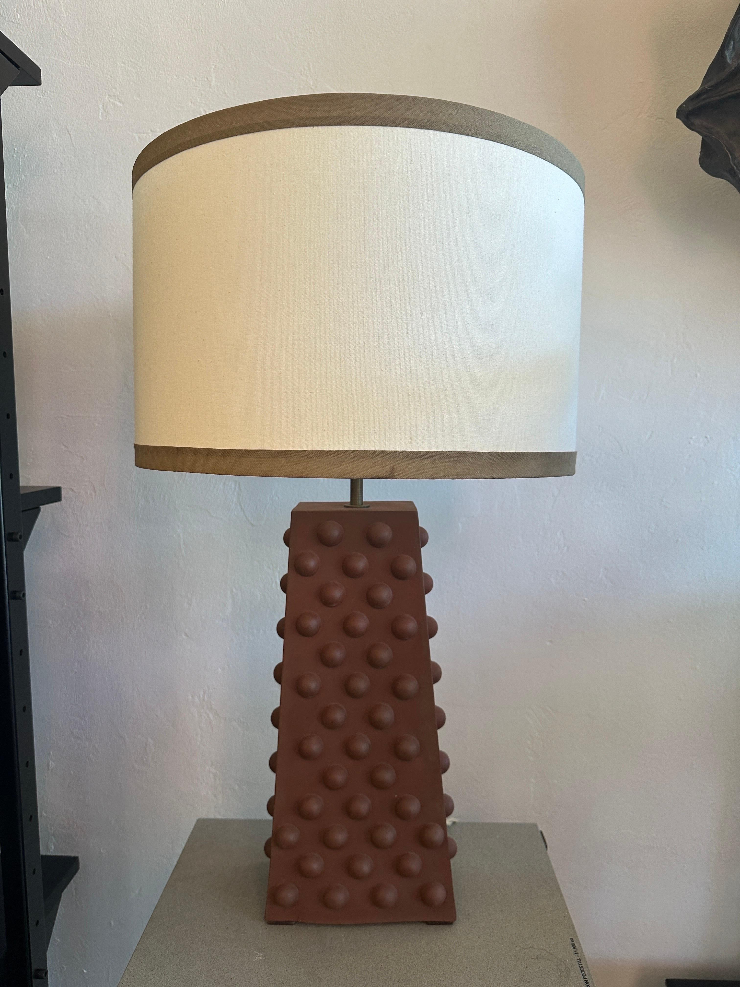 Pox Design Natural Terra Cotta Table Lamp 3