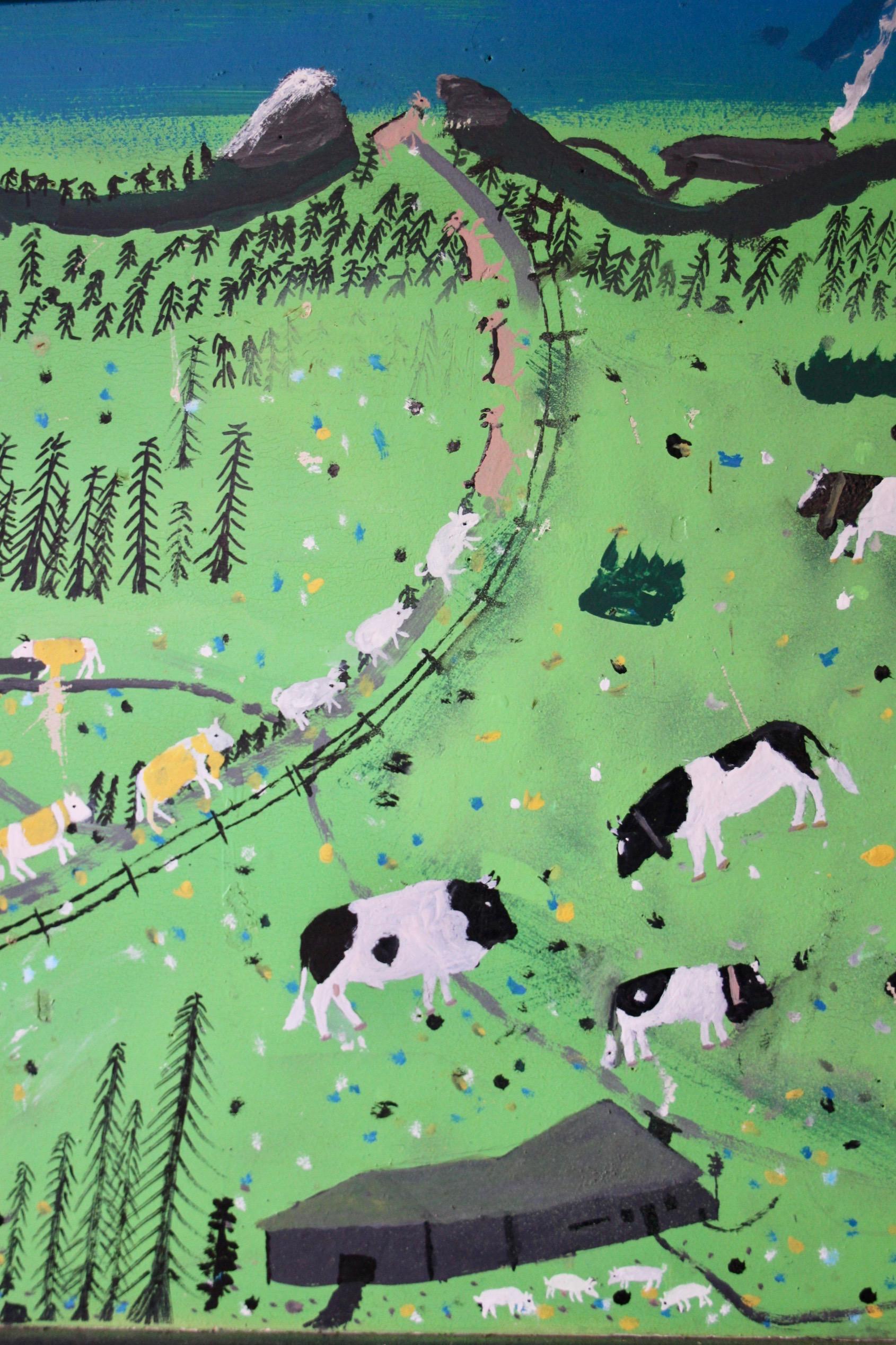 Peinture Poya sur bois de Laurent Mussillier  en vente 6