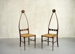 Pozzi and Verga, Pair of Chairs, Italy, 1950
