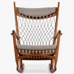 PP 124 - Sedia a dondolo in mogano di Hans J. Wegner