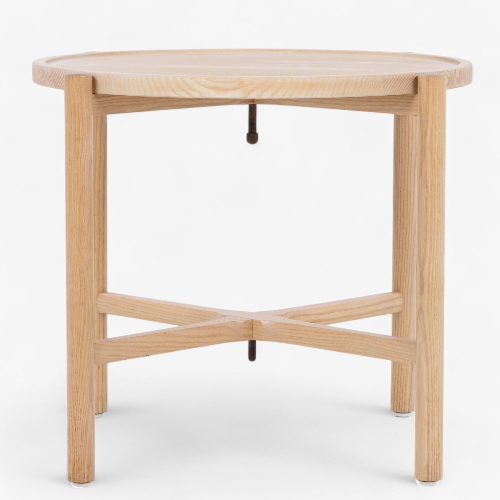 PP 35 - side table in solid ash with wengé detail. Designed by Hans J. Wegner for PP Møbler.