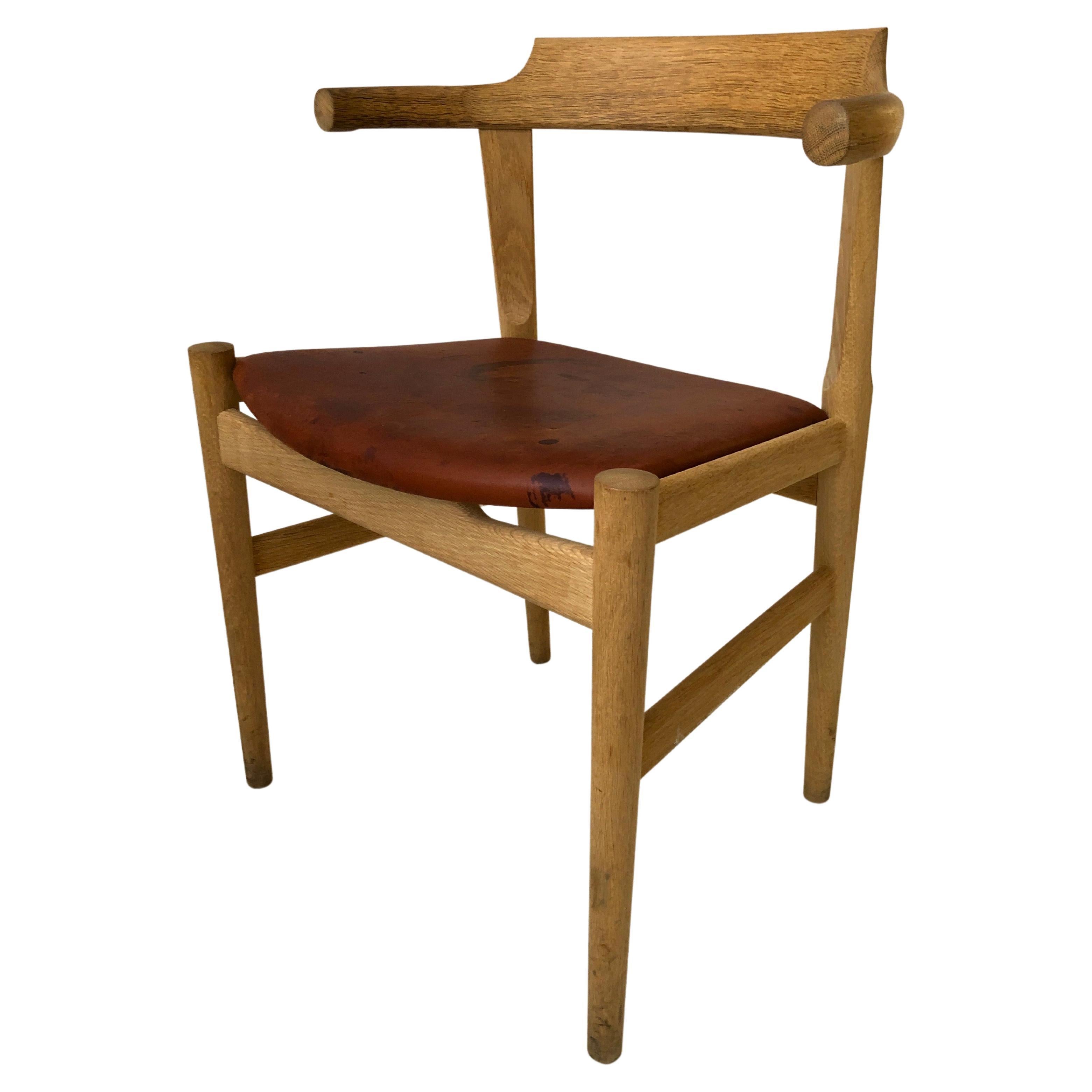 PP 68 Final Chair by Hans Wegner, with Leather Seat