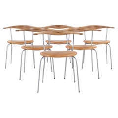 Ensemble de 6 chaises de salle à manger PP 701 de Hans J. Wegner