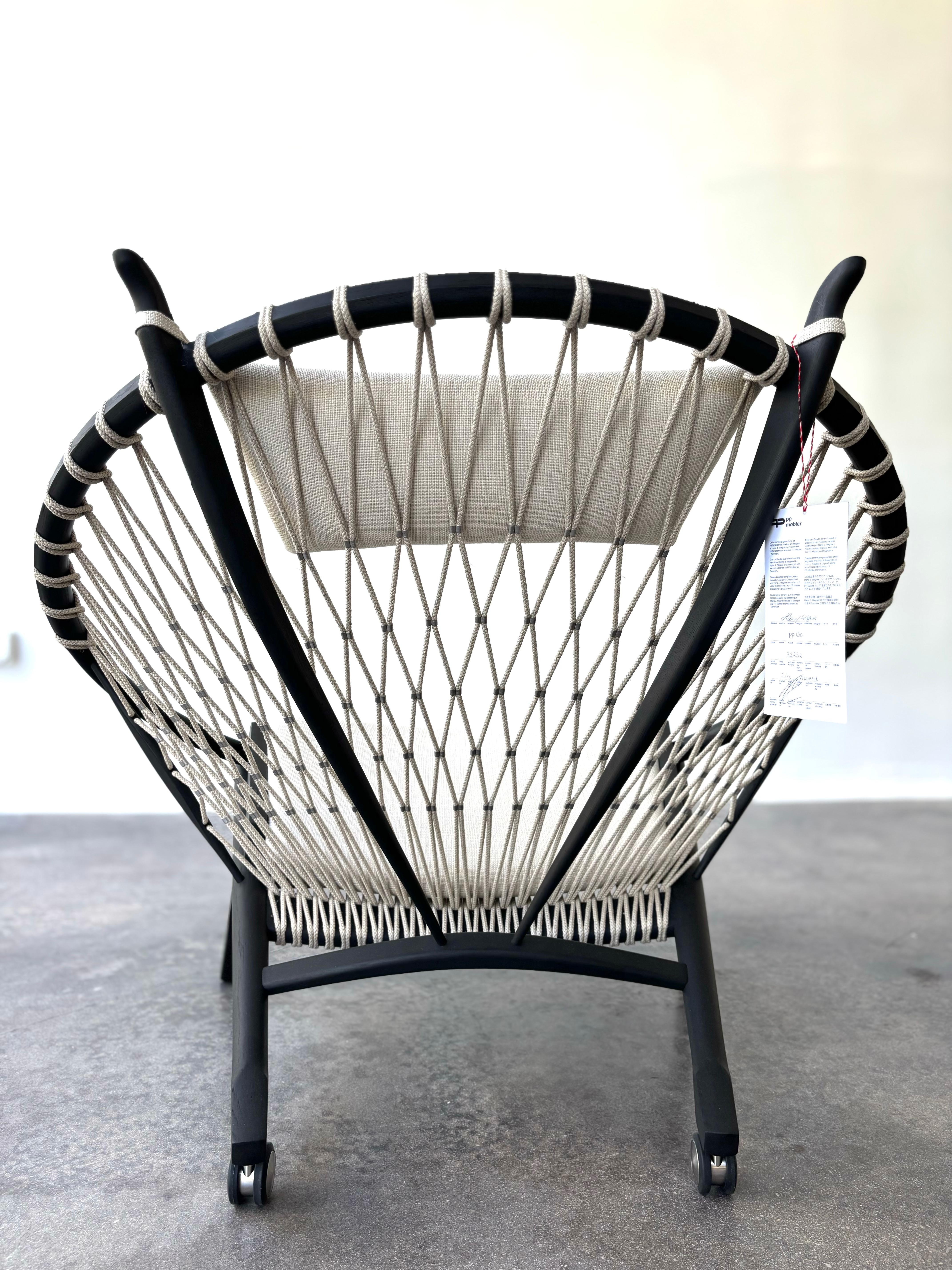 Silla PP Møbler Circle de Hans Wegner en negro tánico, Nuevo Original en venta 4